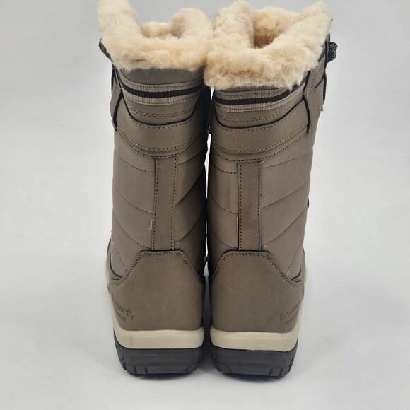BearPaw Desdemona Genuine Sheepskin Lined Lace Up Boot Stone‎ Gray Size US 9 - Picture 7 of 15